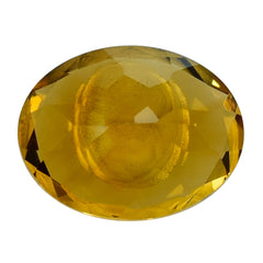 CITRINE FANCY OVAL WITH HOLE IN TABLE 9X7MM 1.57 Cts.