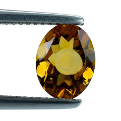 CITRINE FANCY OVAL WITH HOLE IN TABLE 9X7MM 1.57 Cts.