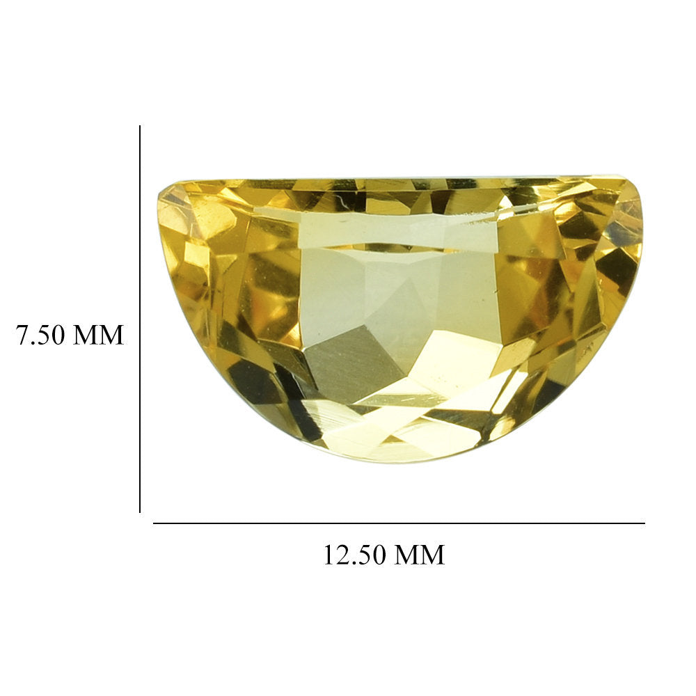 ORANGE CITRINE FANCY SLICE (C-1) 12.50X7.50MM 3.40 Cts.