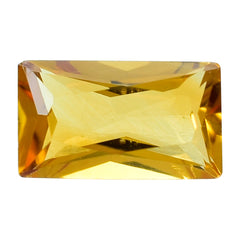 CITRINE PRINCESS CUT BAGUETTES 7X4MM 0.60 Cts.