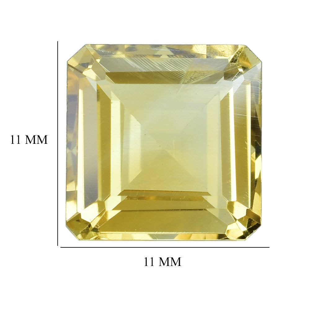 CITRINE SQUARE - OCTAGON 11MM 6.07 CTS.