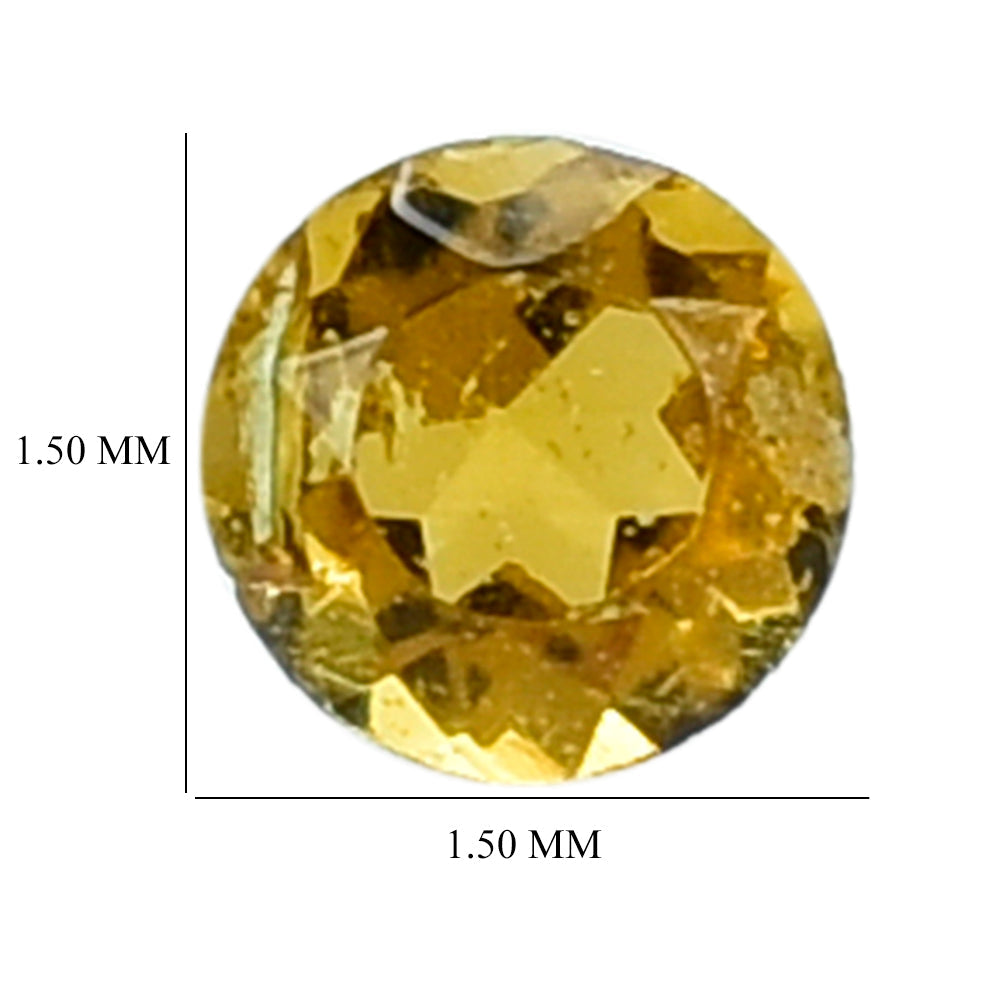 CITRINE CUT ROUND 1.50MM 0.01 Cts.