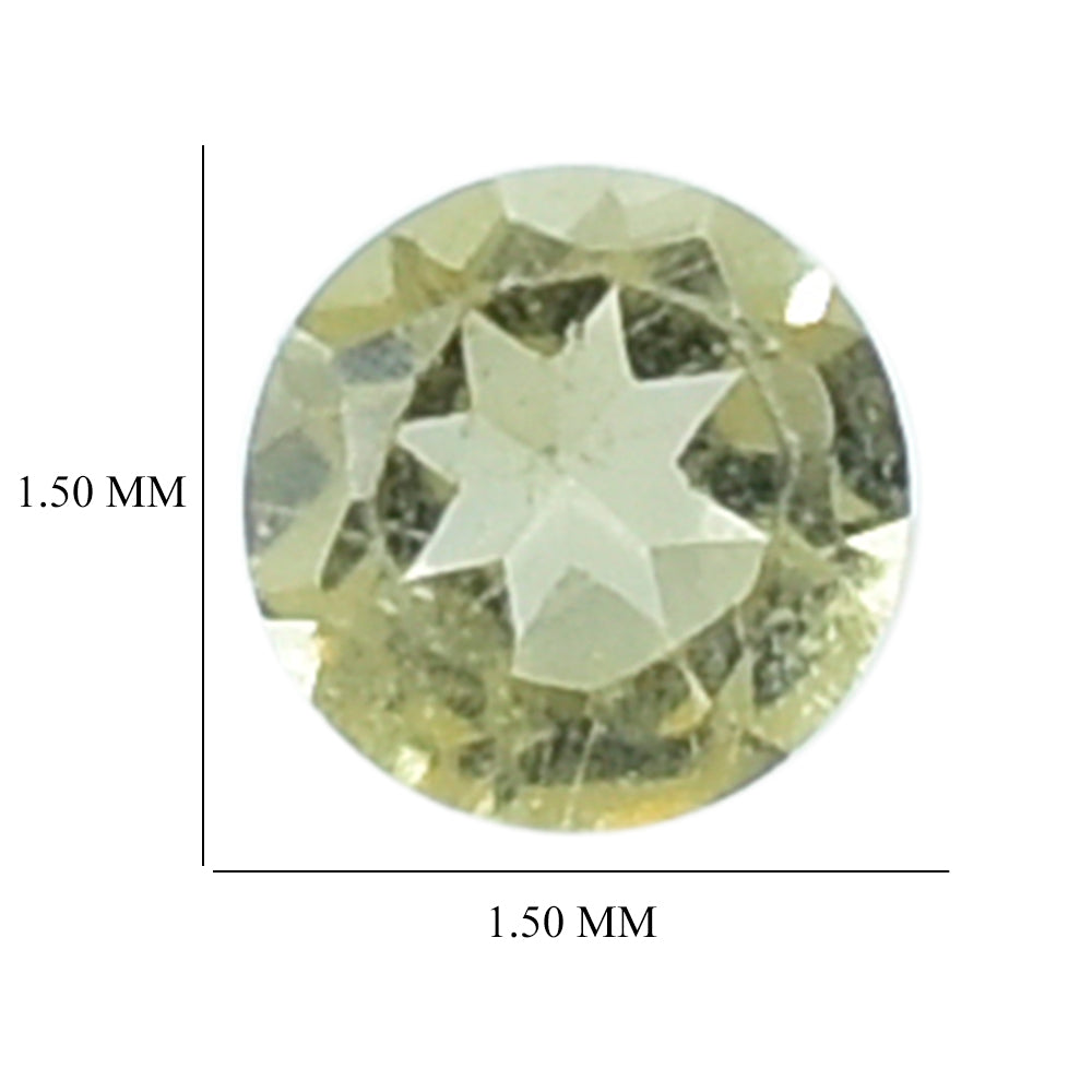 CITRINE CUT ROUND 1.50MM 0.02 Cts.
