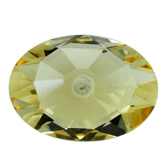 CITRINE IRREGULAR CUT BRIOLETTE OVAL (C-4) (FULL DRILL) 14X10MM 4.88 Cts.