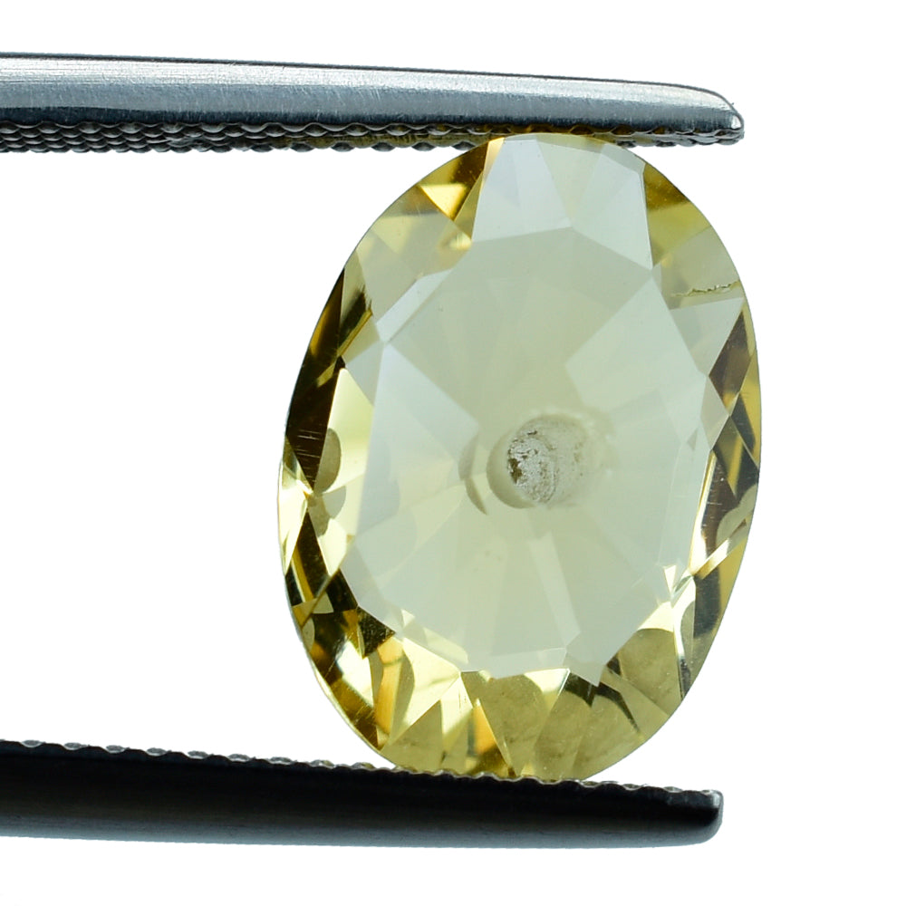 CITRINE IRREGULAR CUT BRIOLETTE OVAL (C-4) (FULL DRILL) 14X10MM 4.88 Cts.