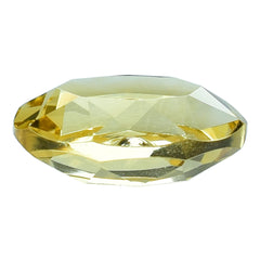 YELLOW CITRINE BOTH SIDE TABLE CUT OVAL WITH ONE CHEESE HOLE 16X12MM 8.50 Cts.