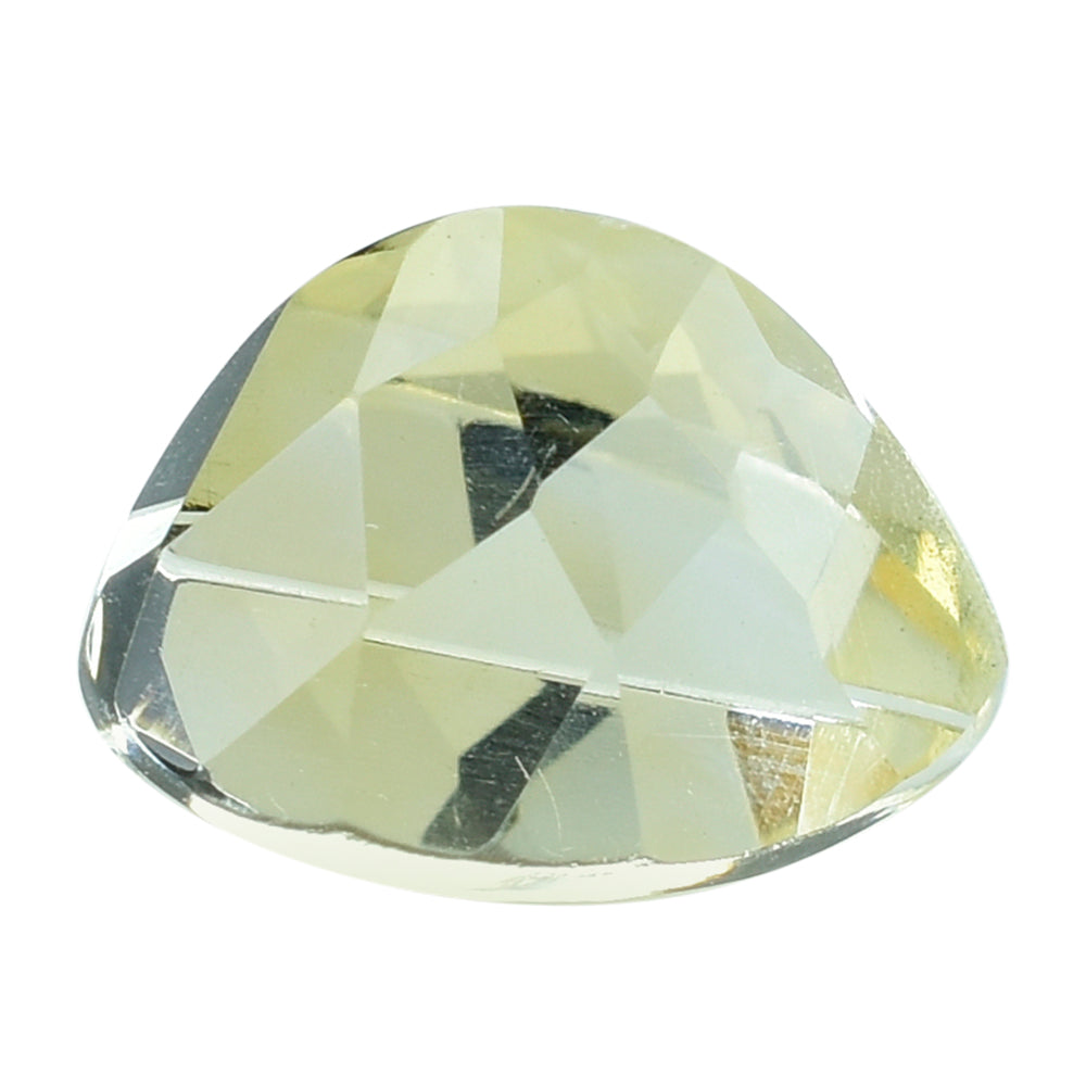 CITRINE CHECKER CUT FANCY HALF HEART 12MM 2.93 Cts.