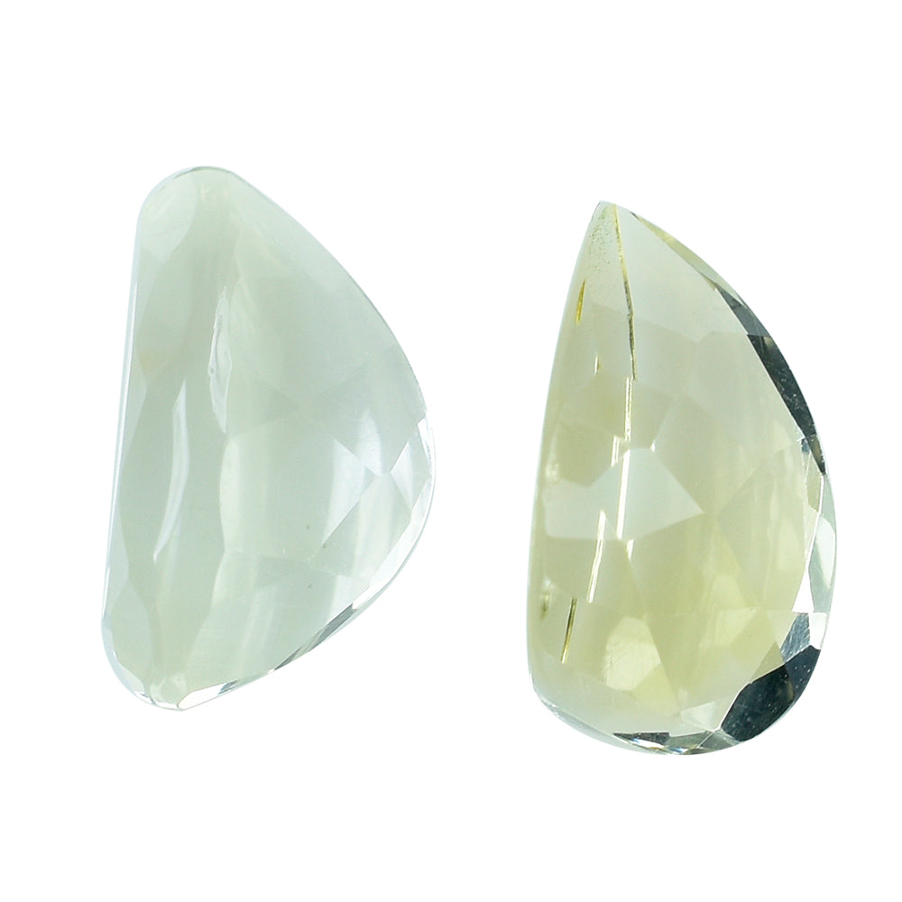 CITRINE CHECKER CUT FANCY HALF HEART 12MM 2.93 Cts.