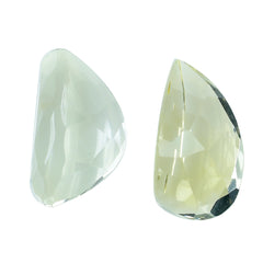 CITRINE CHECKER CUT FANCY HALF HEART 12MM 2.93 Cts.