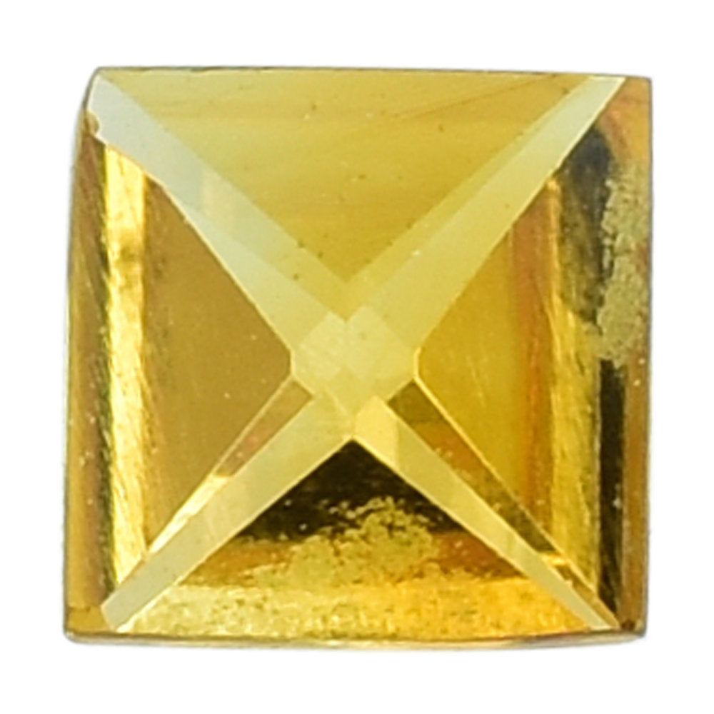 GOLDEN CITRINE FANCY SQUARE 3MM 0.25 Cts.