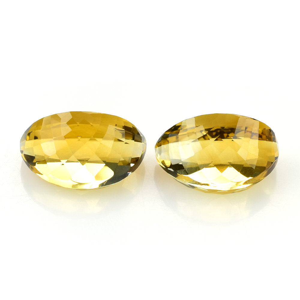 ORANGE CITRINE SLICE 21x13MM 19.86 Cts.