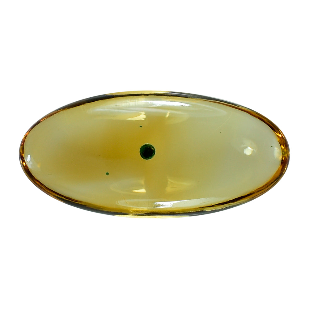 CITRINE LENTIL OVAL CAB (C-1/CLEAN) (HALF DRILL)18X8.50MM 4.81 Cts.