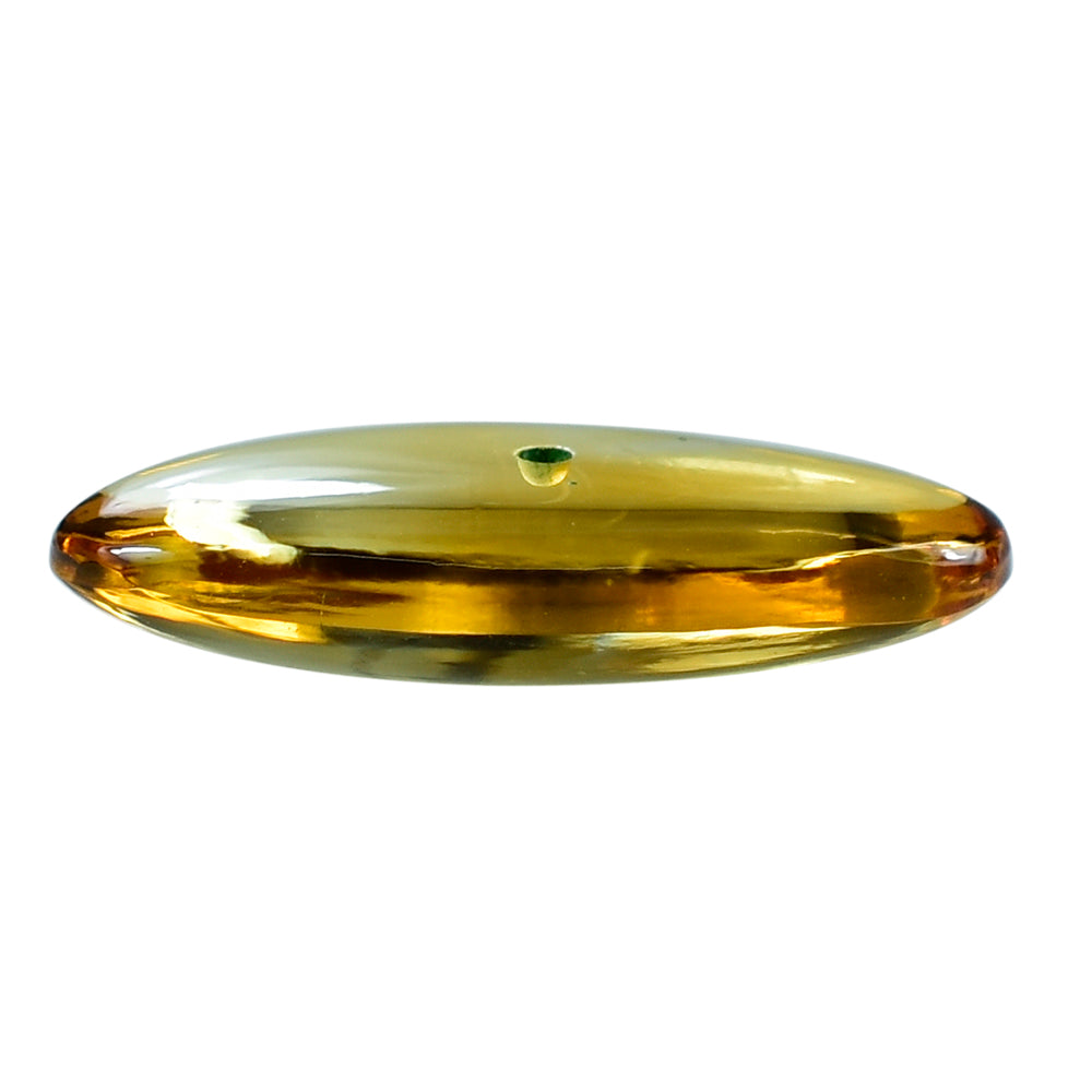 CITRINE LENTIL OVAL CAB (C-1/CLEAN) (HALF DRILL)18X8.50MM 4.81 Cts.