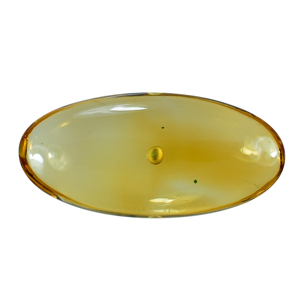 CITRINE LENTIL OVAL CAB (C-1/CLEAN) (HALF DRILL)18X8.50MM 4.81 Cts.