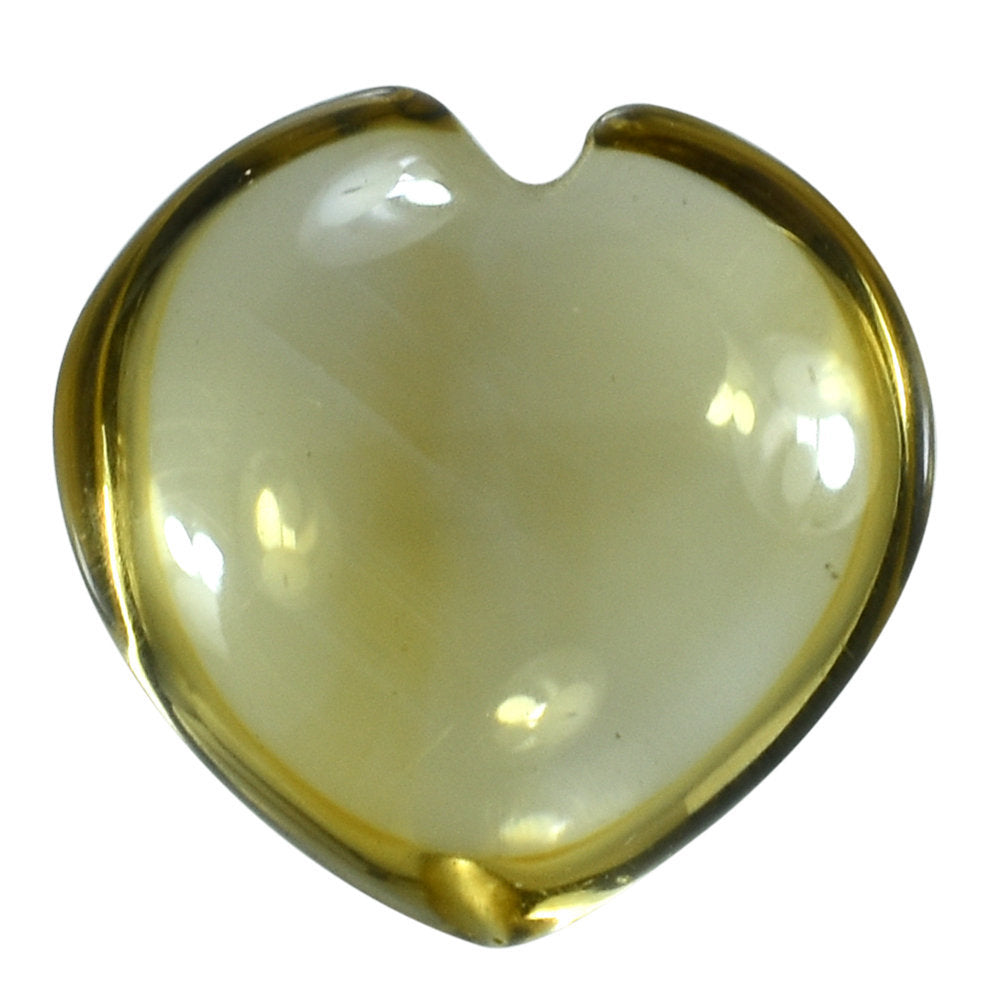 CITRINE LENTIL HEART 10MM 2.86 Cts.