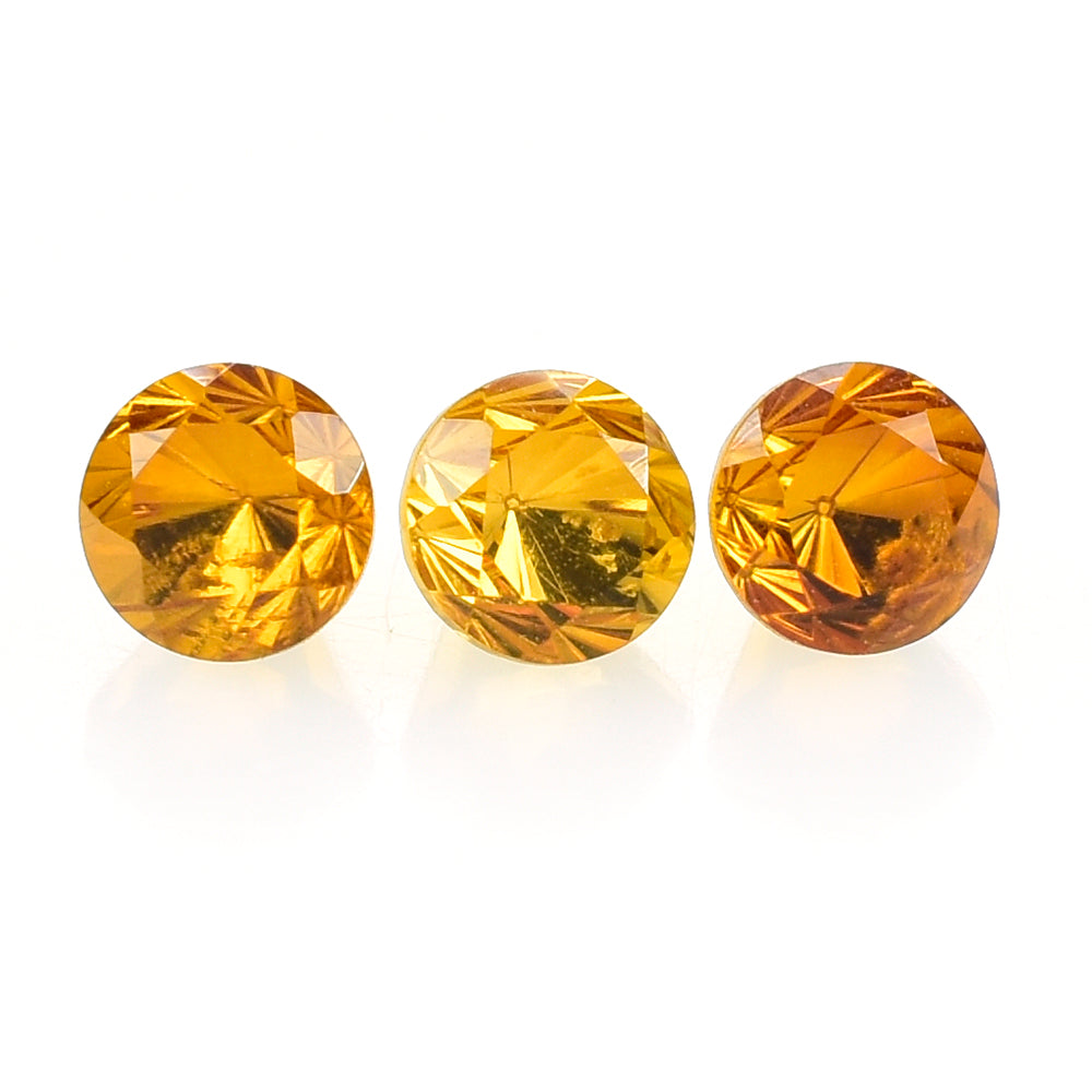 CITRINE CUT ROUND 4.30MM 0.43 Cts.