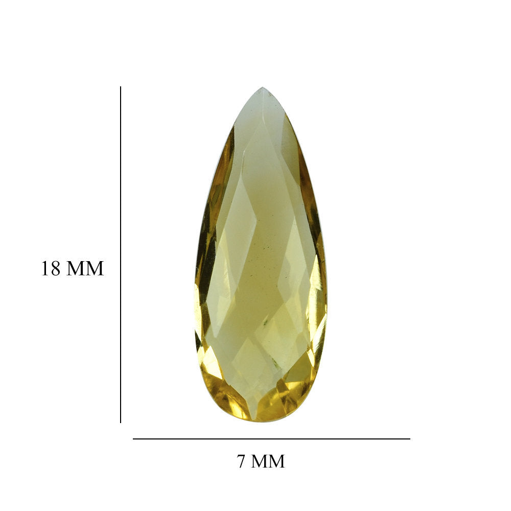 GOLDEN CITRINE BRIOLETTE PEAR 18X7MM 3.14 Cts.