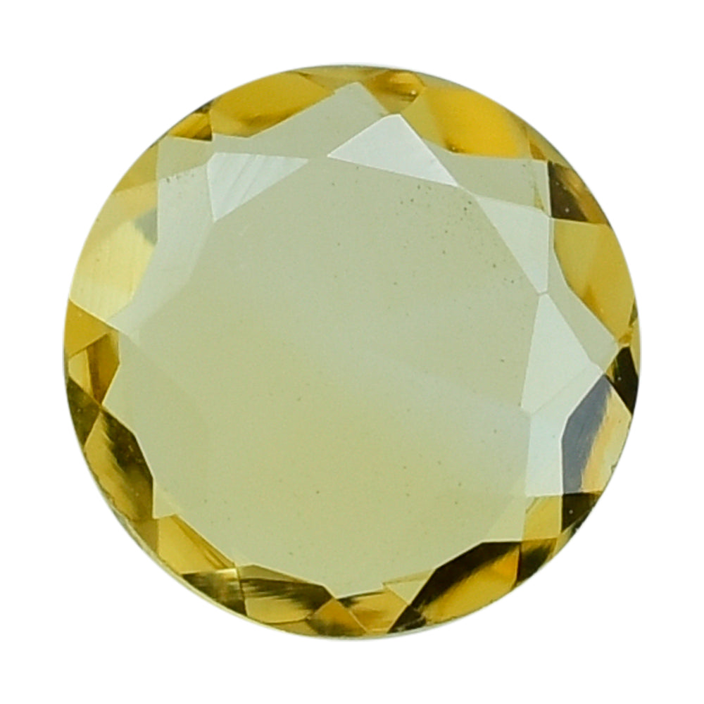 CITRINE BOTH SIDE TABLE CUT ROUND 6MM 0.55 Cts.