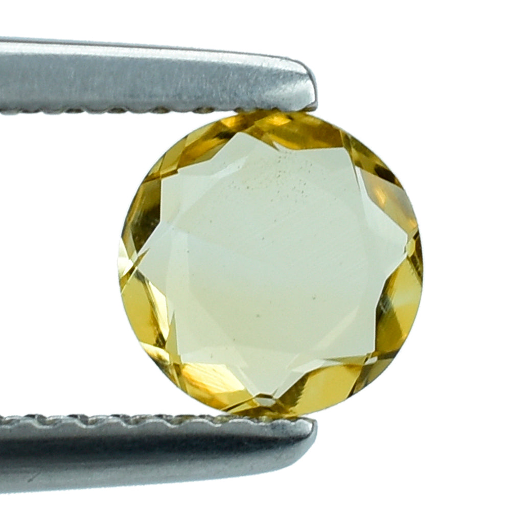 CITRINE BOTH SIDE TABLE CUT ROUND 6MM 0.55 Cts.