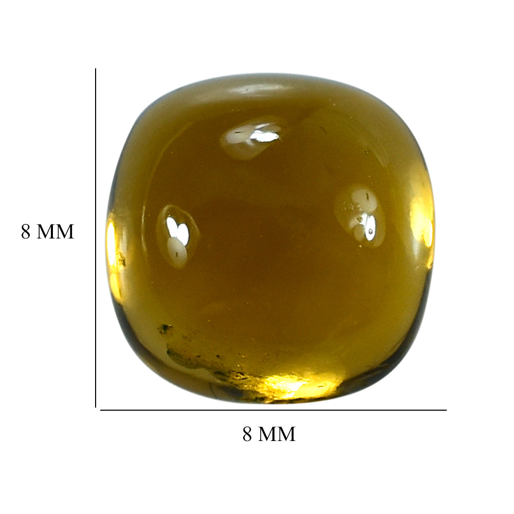 ORANGE CITRINE CUSHION CAB 8MM 2.33 Cts.