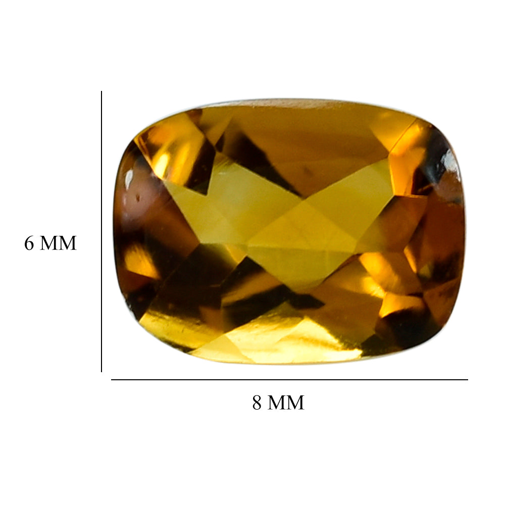 CITRINE BUFFTOP CUSHION 8X6MM 1.25 Cts.