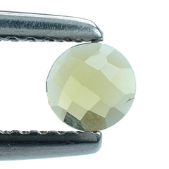 CITRINE CHECKER ROUND CAB 4MM 0.27 Cts.