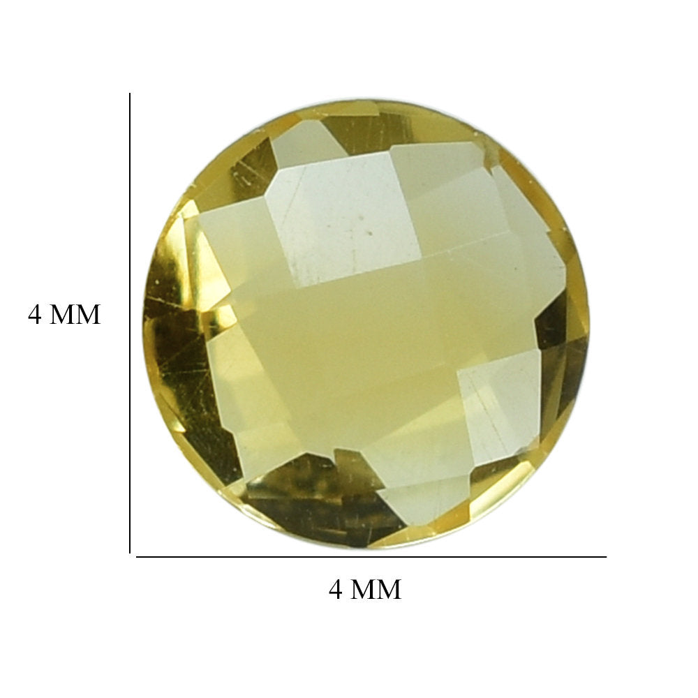 CITRINE BRIOLETTE ROUND 4MM 0.46 Cts.