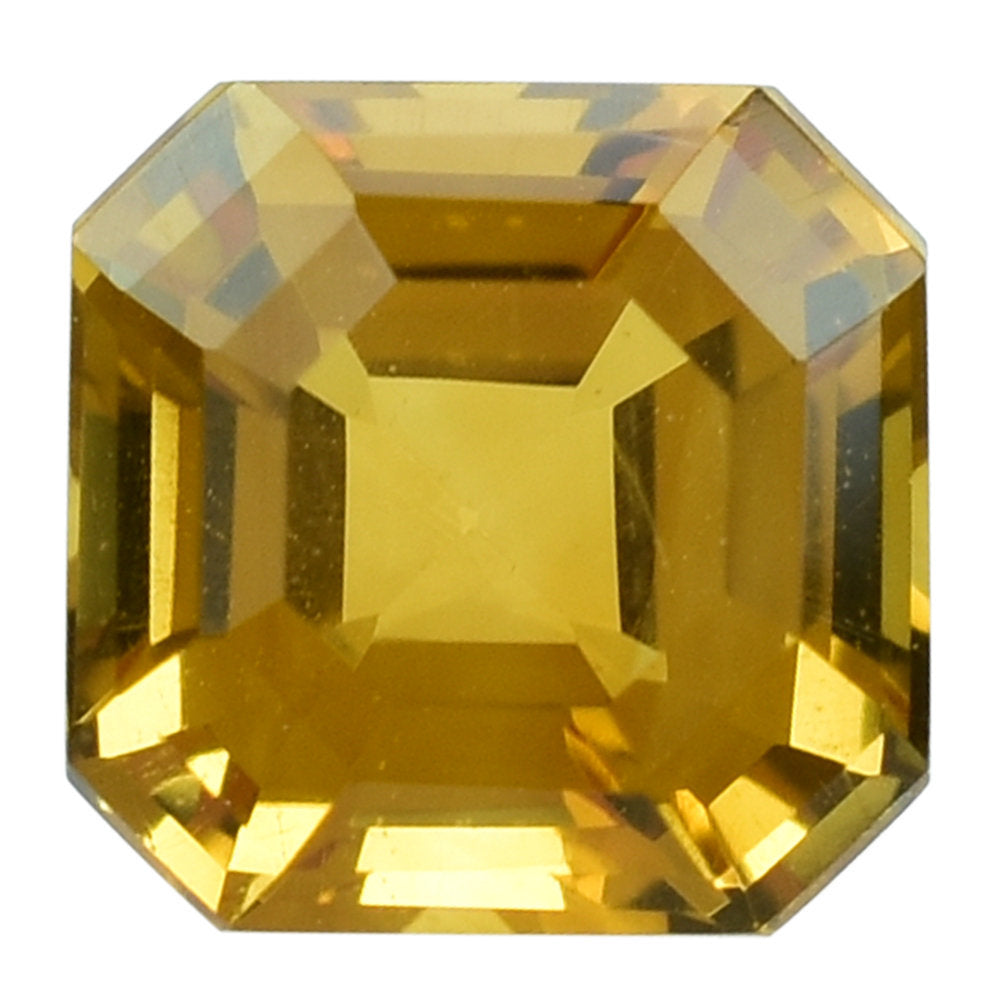 GOLDEN CITRINE (TOP) ASSCHER CUT SQUARE - OCTAGON 5.50MM 0.90 Cts.