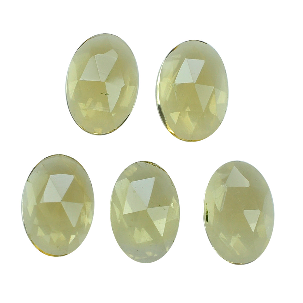 CITRINE ROSE CUT OVAL CAB (C-2) 6X4MM 2.06 Cts.