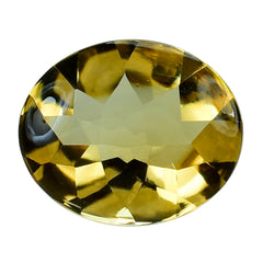 YELLOW CITRINE BUFFTOP OVAL 12X10MM 3.75 Cts.