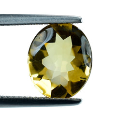 YELLOW CITRINE BUFFTOP OVAL 12X10MM 3.75 Cts.