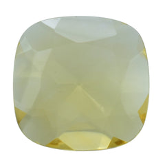 GOLDEN CITRINE CUT CUSHION (FLAT) 12MM 4.17 Cts.