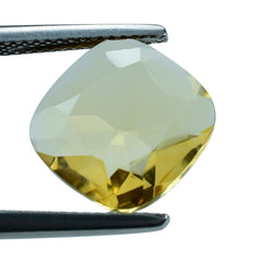 GOLDEN CITRINE CUT CUSHION (FLAT) 12MM 4.17 Cts.