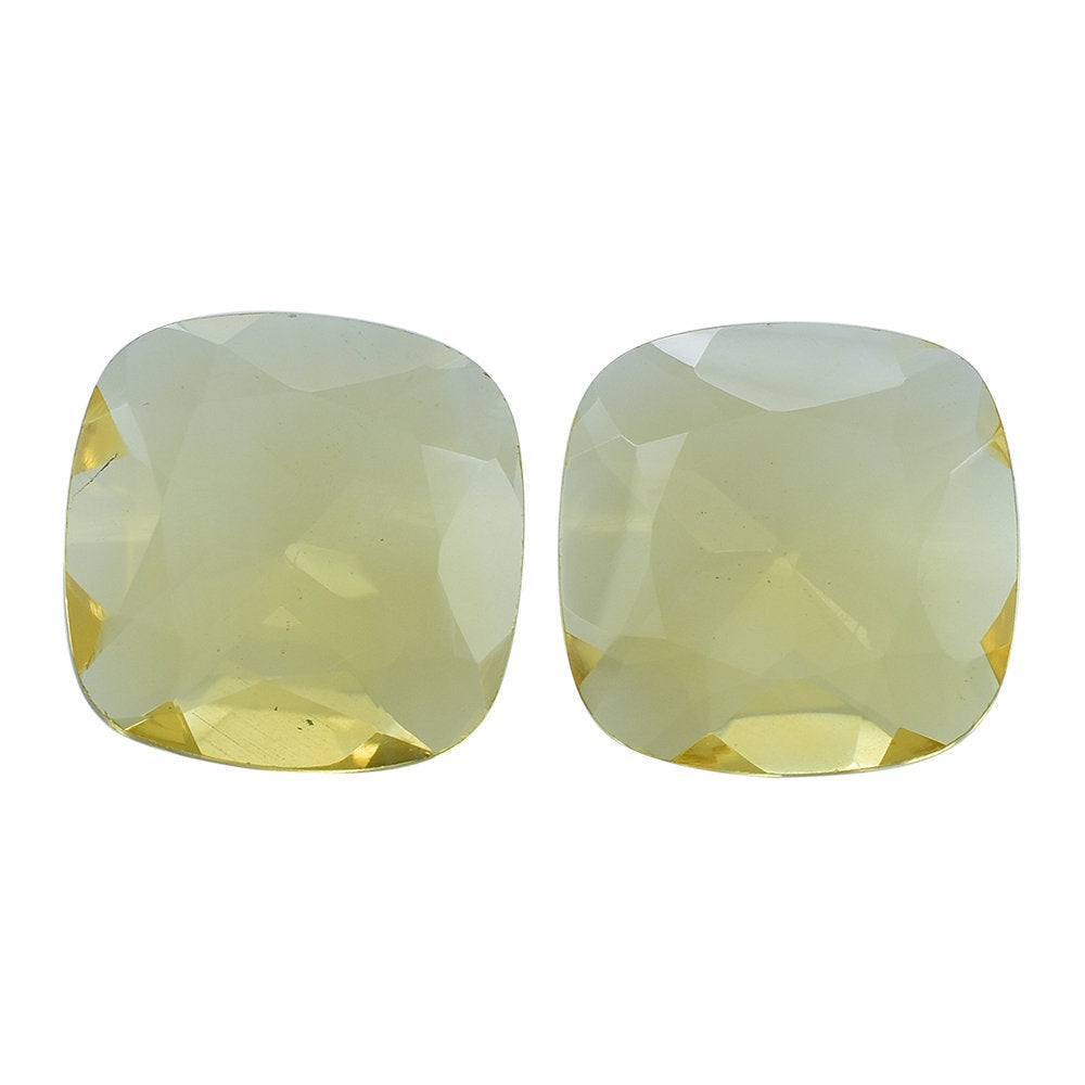 GOLDEN CITRINE CUT CUSHION (FLAT) 12MM 4.17 Cts.