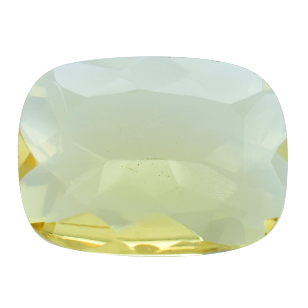 YELLOW CITRINE FLAT CUT CUSHION 16X12MM 5.85 Cts.