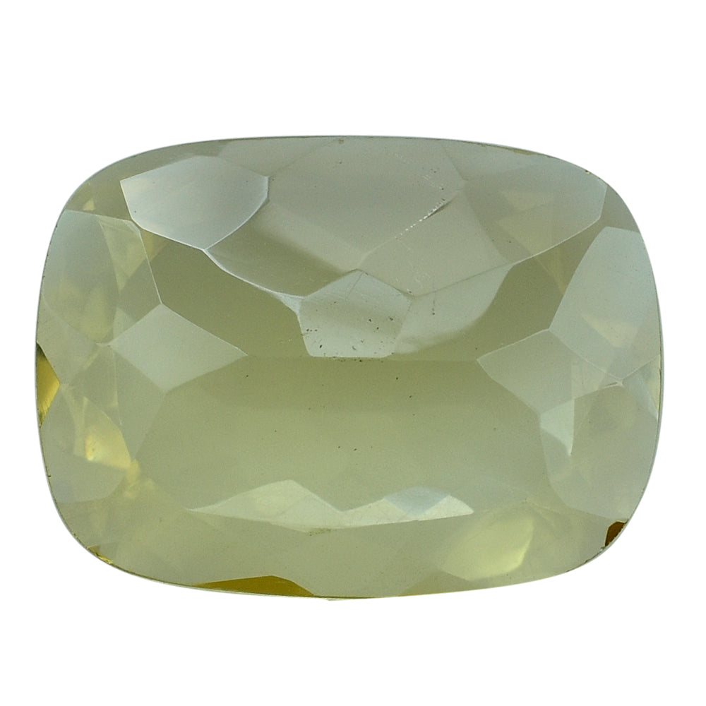 YELLOW CITRINE FLAT CUT CUSHION 16X12MM 5.85 Cts.