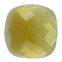 CITRINE CHECKER CUSHION CAB 10MM 4.03 Cts.