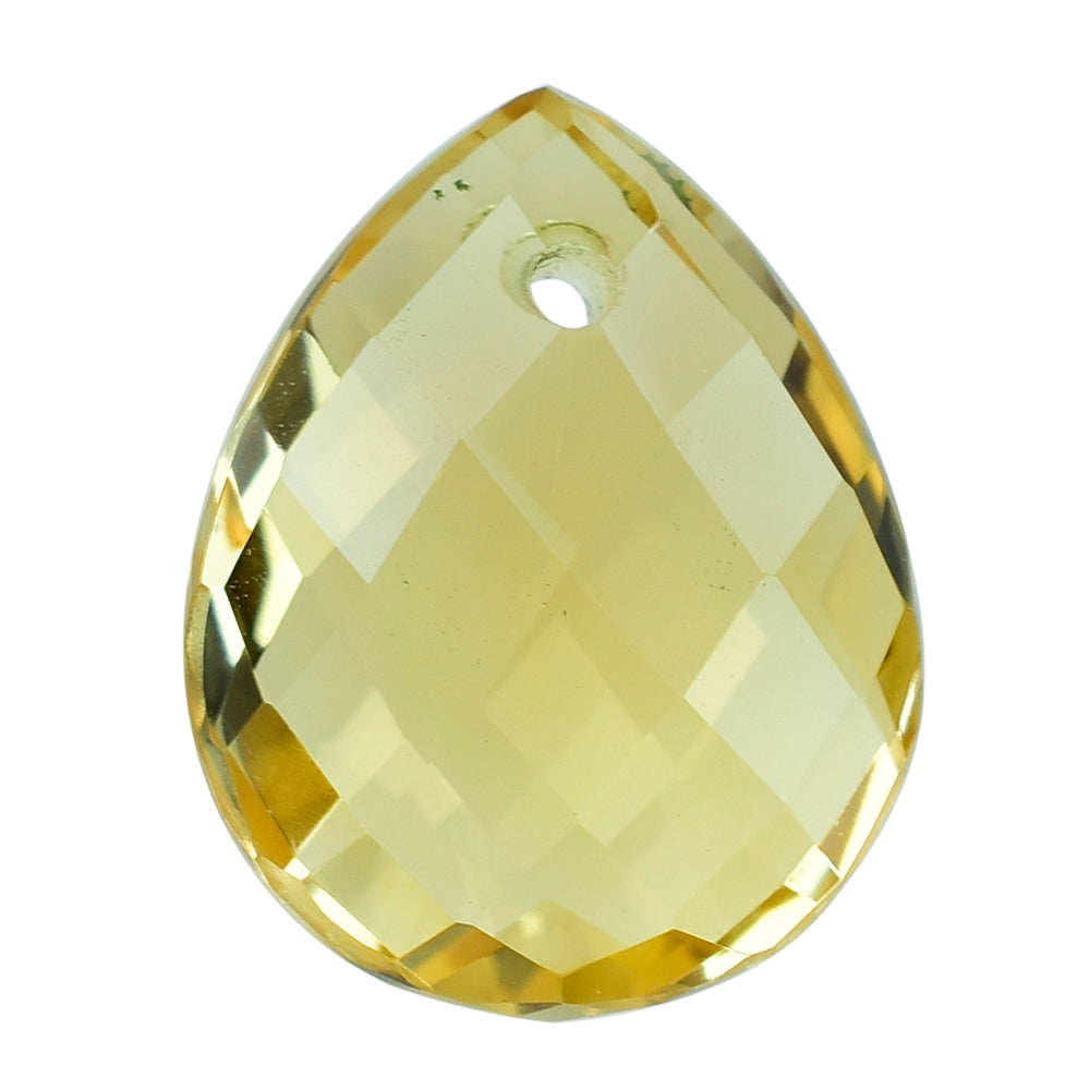 CITRINE BRIOLETTE PEAR (FULL DRILL) (C-2) 14X11MM 5.61 Cts.