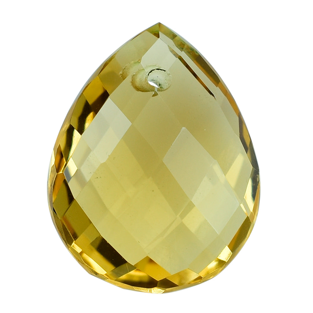 CITRINE BRIOLETTE PEAR (FULL DRILL) (C-2) 14X11MM 5.61 Cts.