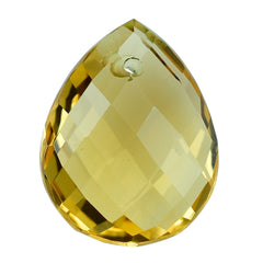 CITRINE BRIOLETTE PEAR (FULL DRILL) (C-2) 14X11MM 5.61 Cts.