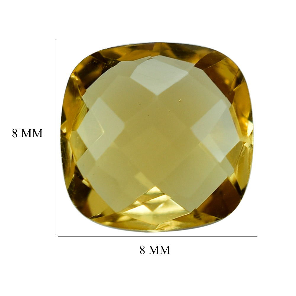CITRINE BRIOLETTE CUSHION (C-2/CLEAN) 8MM 1.92 Cts.