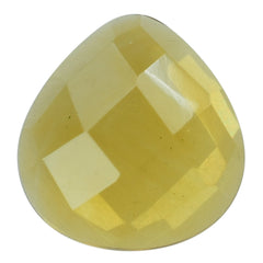 GOLDEN CITRINE CHECKER PEAR CAB 6.50X6MM 0.50 Cts.