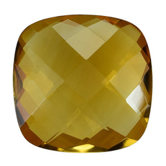 ORANGE CITRINE BRIOLETTE CUSHION 14MM 8.44 Cts.