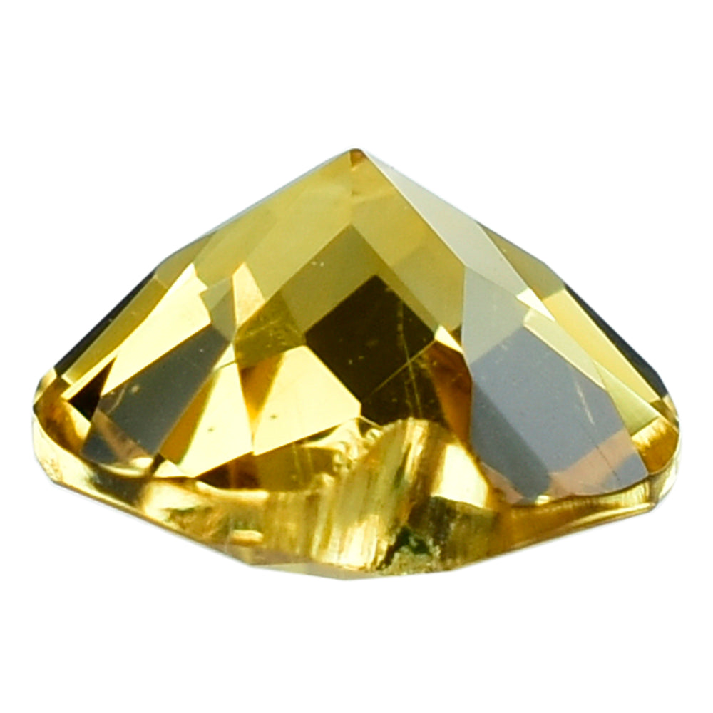GOLDEN CITRINE CHECKER CUT HEART 5MM 0.43 Cts.