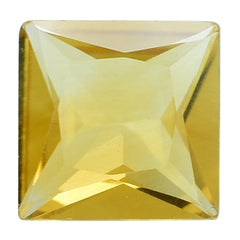 GOLDEN CITRINE PRINCESS CUT SQUARE 6.00MM 0.85 Cts.