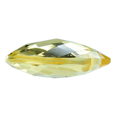 YELLOW CITRINE BRIOLETTE PEAR (FULL DRILL) (C-4/CLEAN) 11X10MM 3.55 Cts.