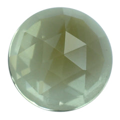 LEMON CITRINE ROSE CUT ROUND CAB 9MM 2.48 Cts.