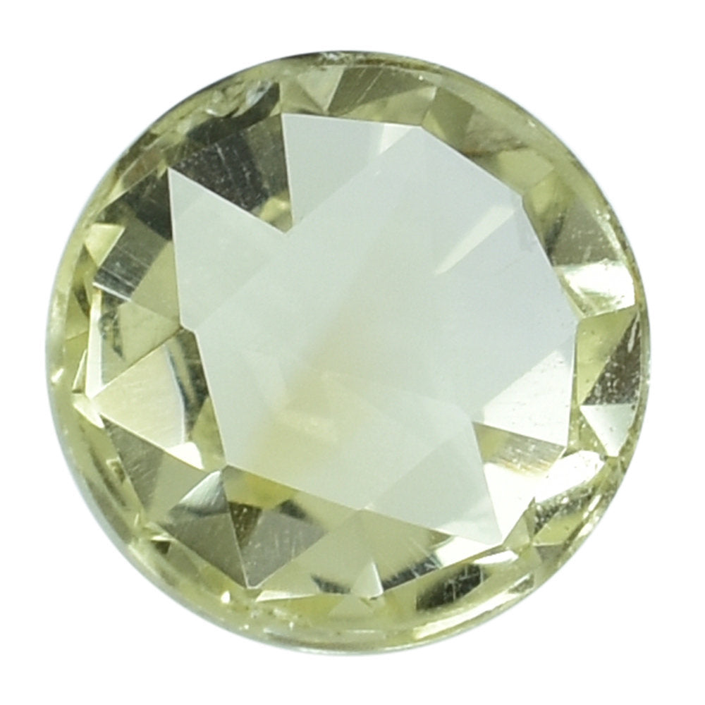 LEMON CITRINE ROSE CUT ROUND CAB 9MM 2.48 Cts.