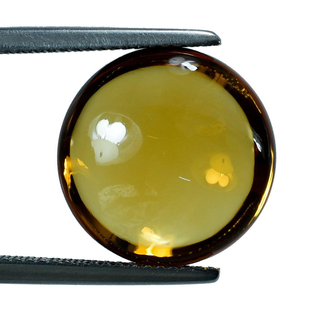 CITRINE LENTIL ROUND 15MM 12.49 Cts.