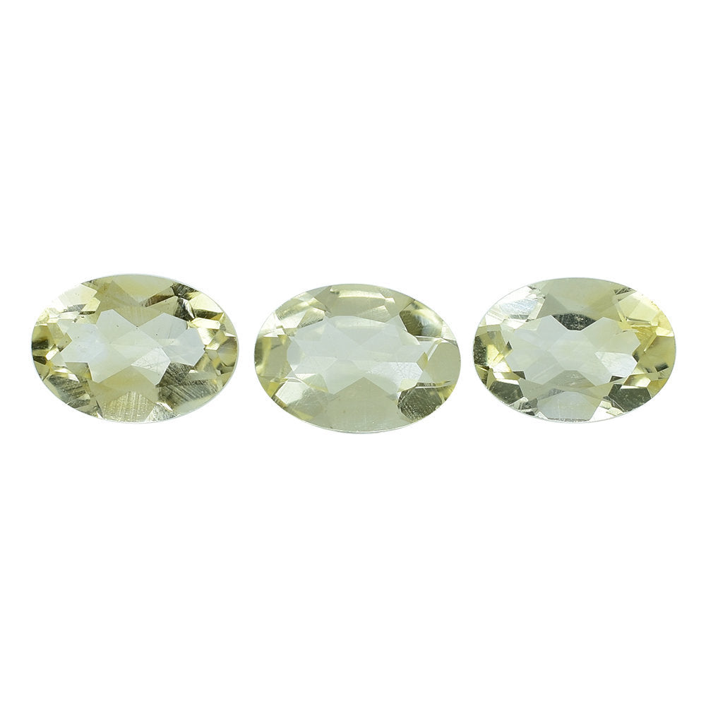 LEMON CITRINE  CUT OVAL 7X5MM 0.69 Cts.